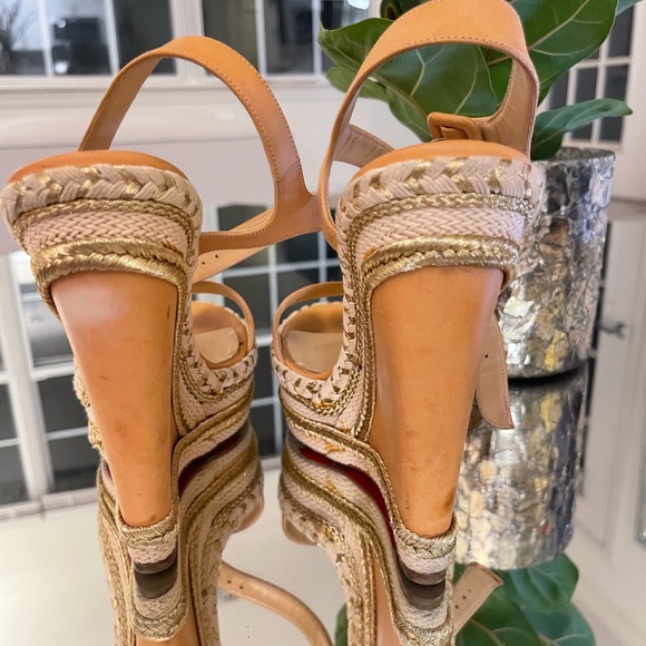Christian Louboutin Leather Platform Wedge - Picture 7 of 13